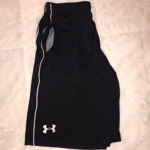 Youth Under Armor basketball shorts.